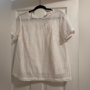 White shirt with cami attached underneath